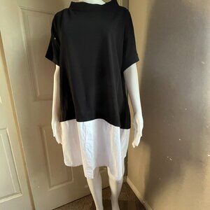 Urban by Alembika Boxy short sleeve tunic top, size M